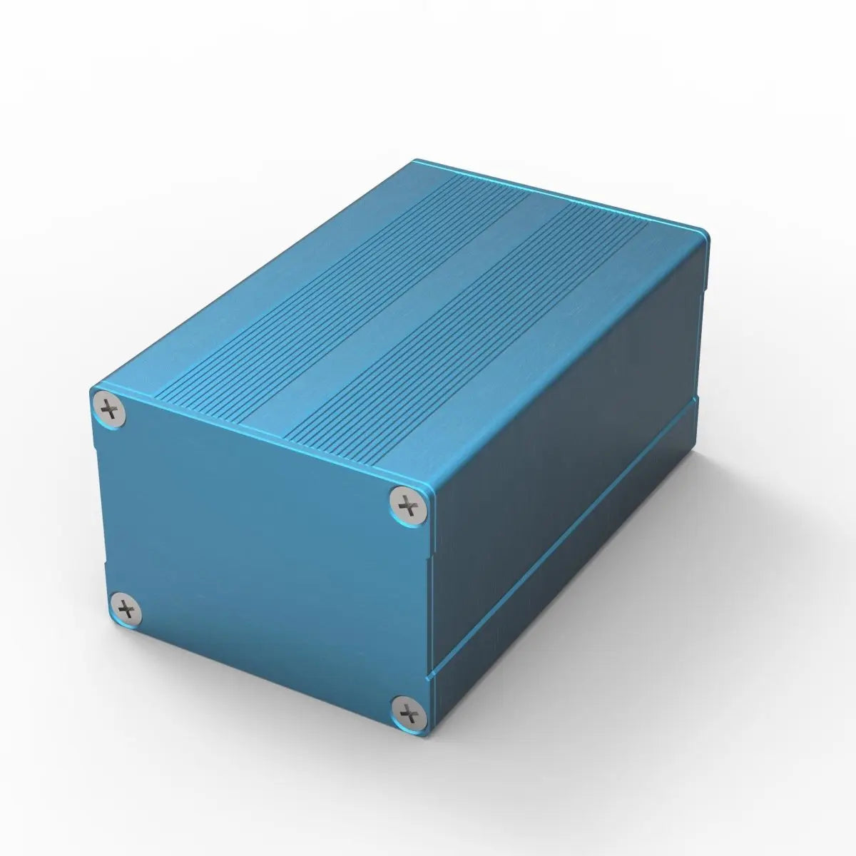 Aluminum Black Project Box 6.1" X 4.17"x 1.34" With Plastic Front & Back Plates - View #4