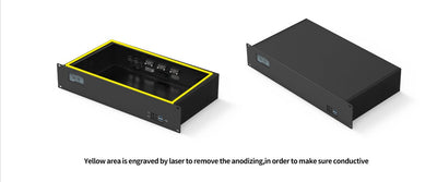 EMI/EMC/RF shielding/conductive function for 19inch Enclosure