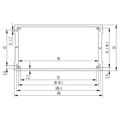 106W55H Audio Enclosure - Yongu Case