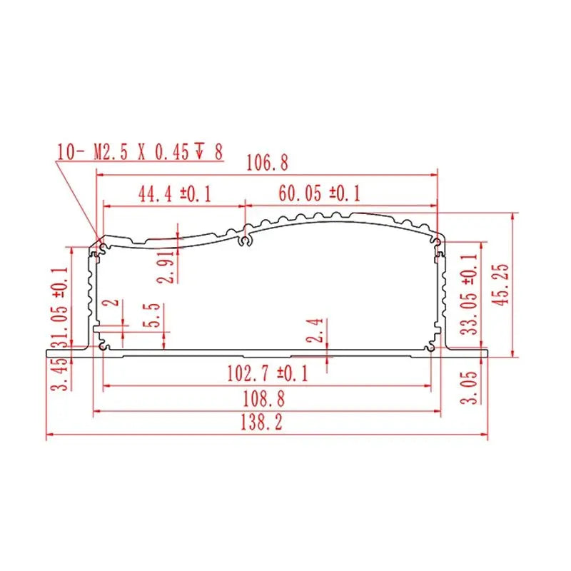 138W45H Aluminum Box Yongu Case