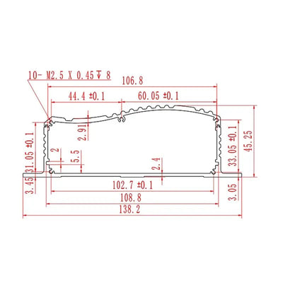 138W45H Aluminum Box Yongu Case