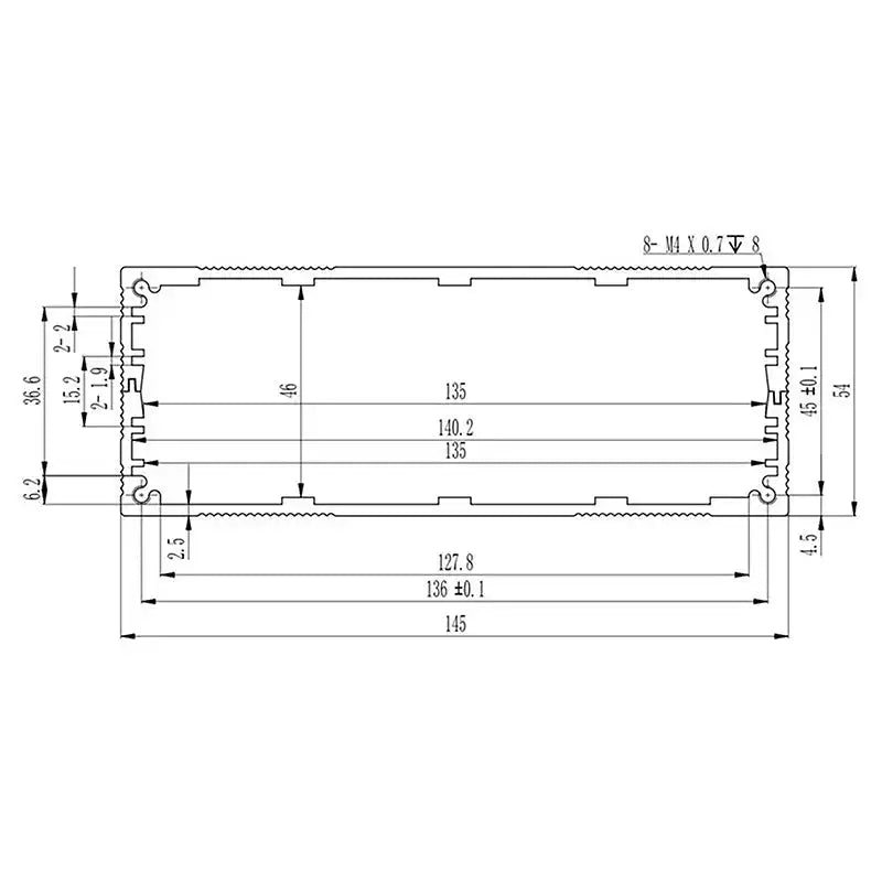 145W54H Amplifier Housing - Yongu Case