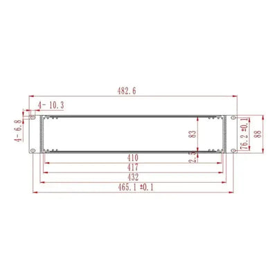 19Inch 2U Chassis Case - C04A - Yongu Case