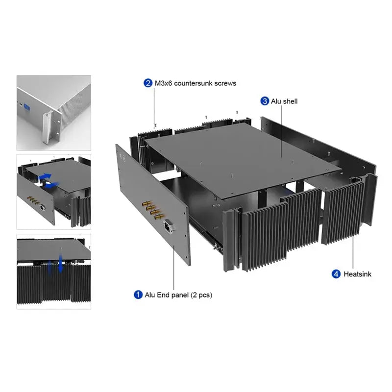 19inch 3U Rack Electronic Enclosure - Yongu Case