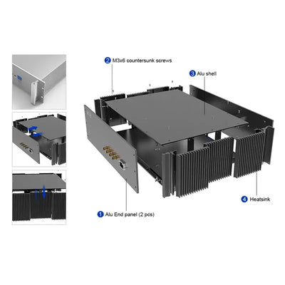 19inch 3U Rack Electronic Enclosure - Yongu Case