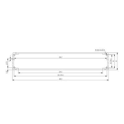 1U Aluminium Amplifier Chassis Yongu Case