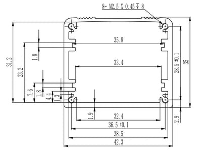 42.3W35H Small Junction Box - Yongu Case