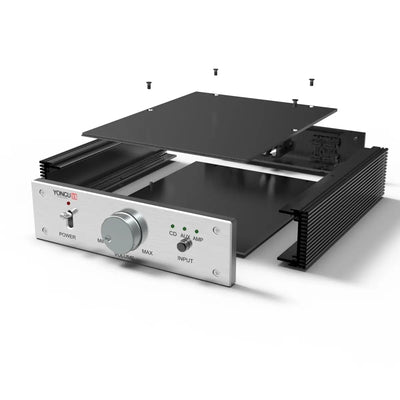 Aluminum Audio Chassis 180W44.5H Yongu Case