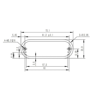 Aluminum Electrical Enclosures 72.1W25.9H Yongu Case