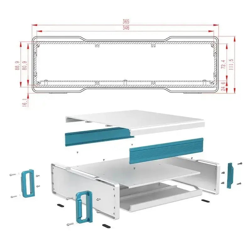 Aluminum Electronics Chassis - F05 - Yongu Case