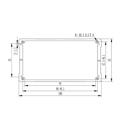 Aluminum Enclosure 106W55H Yongu Case
