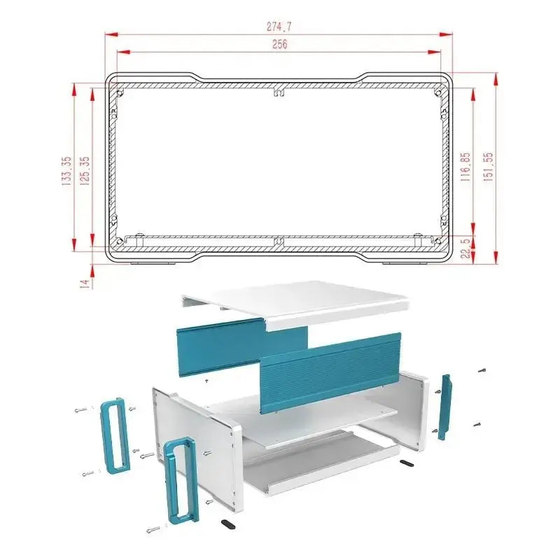 Aluminum Rack Chassis -F03 - Yongu Case