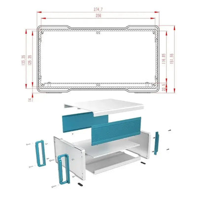 Aluminum Rack Chassis -F03 - Yongu Case