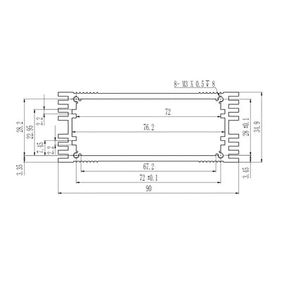 Best Head Amp Box 97W34.9H Yongu Case