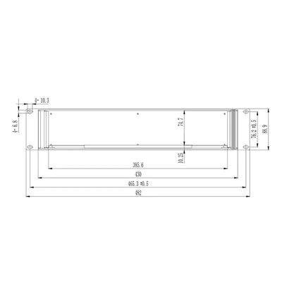 Custom 19Inch Wall Mount Enclosure - Yongu Case