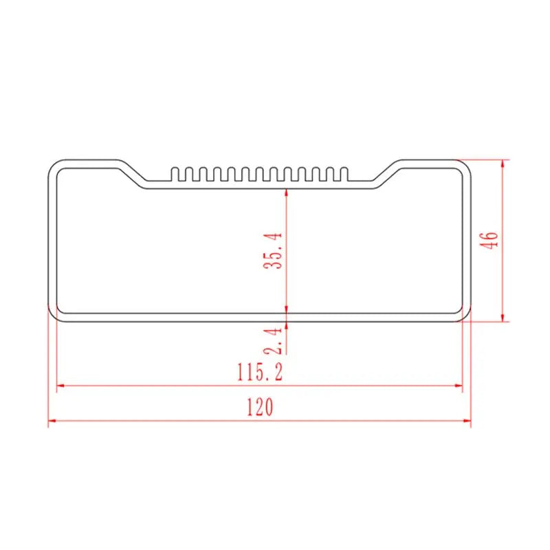 Electronic Project Box Aluminum 120W46H Yongu Case