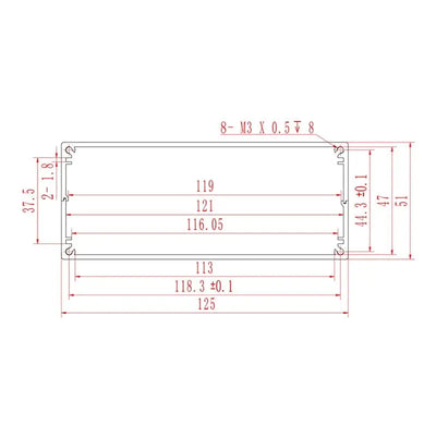 Electronic Shielding Box 125W51H Yongu Case