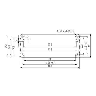 Metal Electronic Enclosures 74W29H Yongu Case