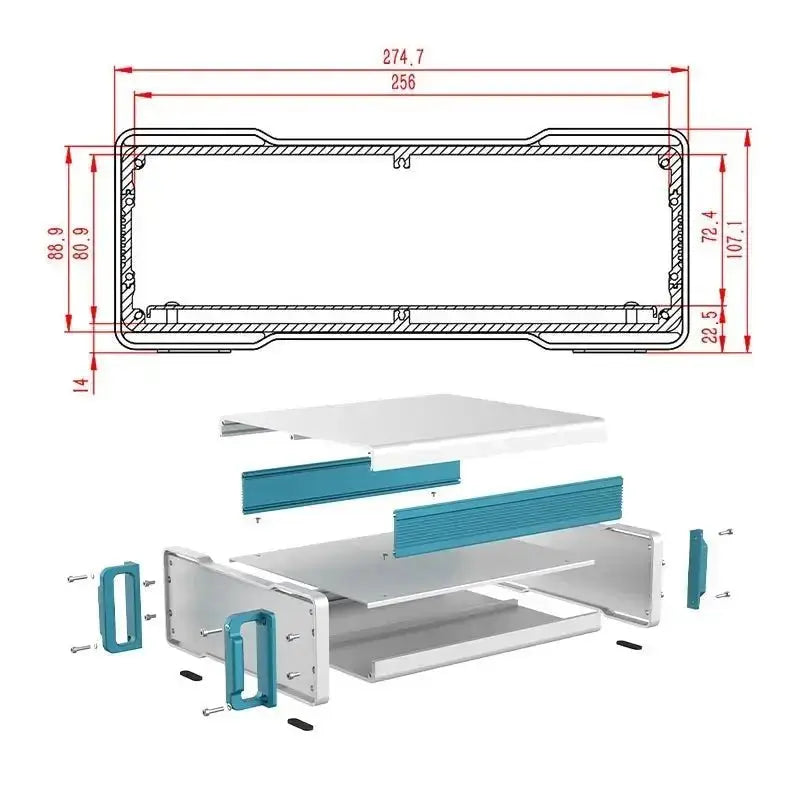 Metal PCB Board Case - F01 - Yongu Case