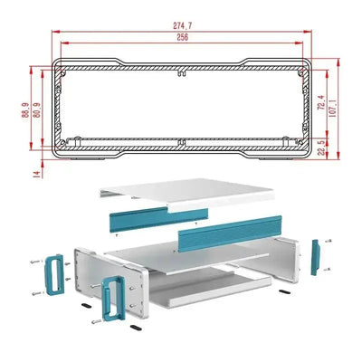 Metal PCB Board Case - F01 - Yongu Case