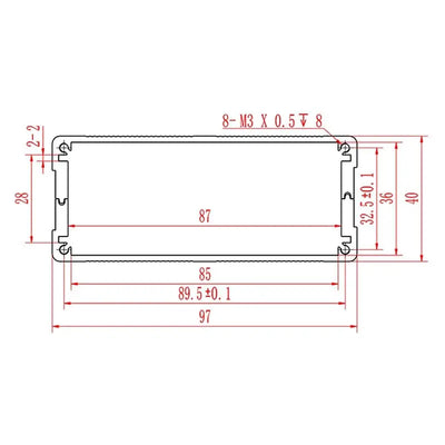 Stomp Box Enclosure 97W40H Yongu Case
