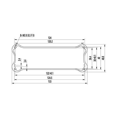 DIY Amplifier Enclosures 133W48.8H Yongu Case